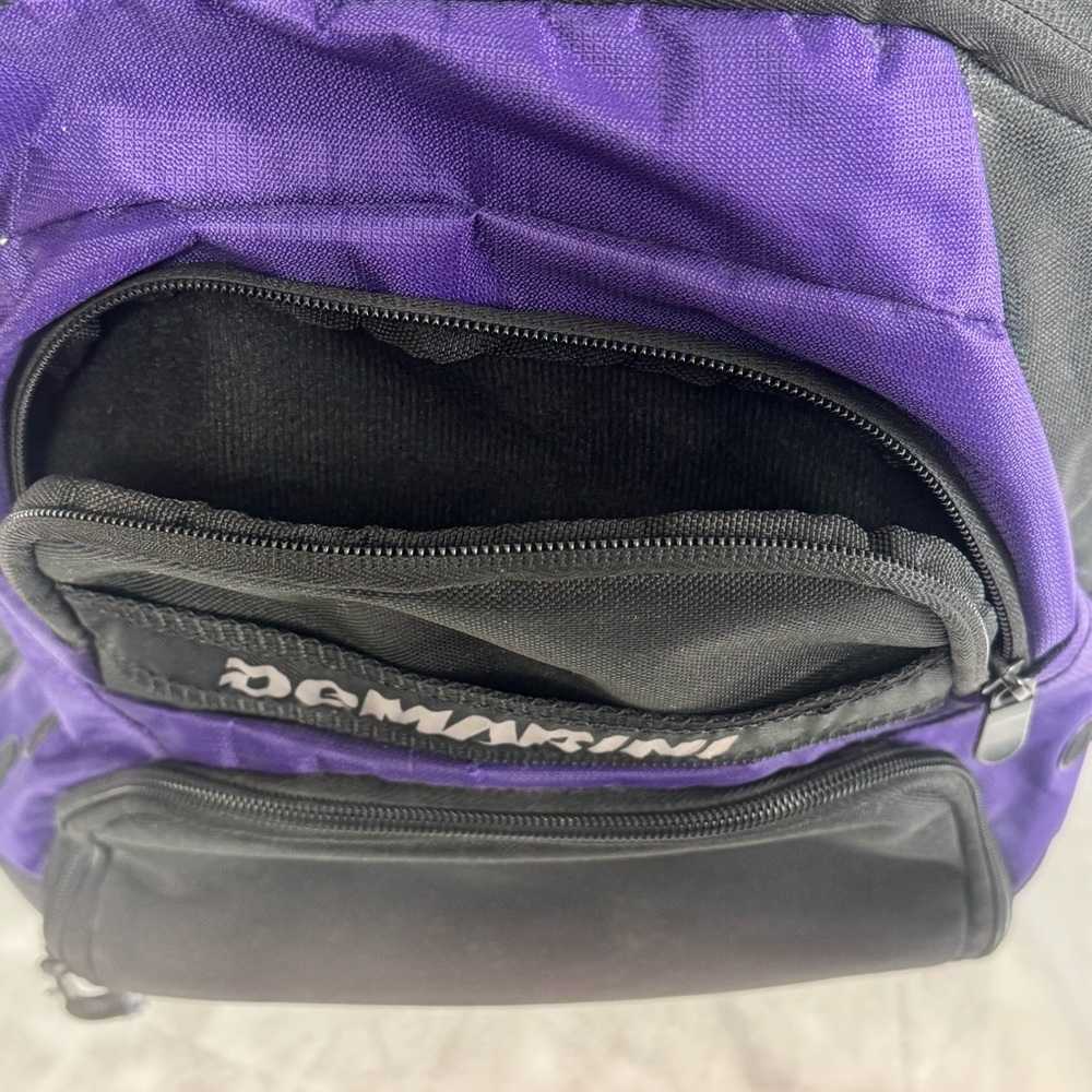 DeMarini Voodoo Baseball Softball Equipment Bag Backpack with Two Bat Sleeves - Picture 6 of 12